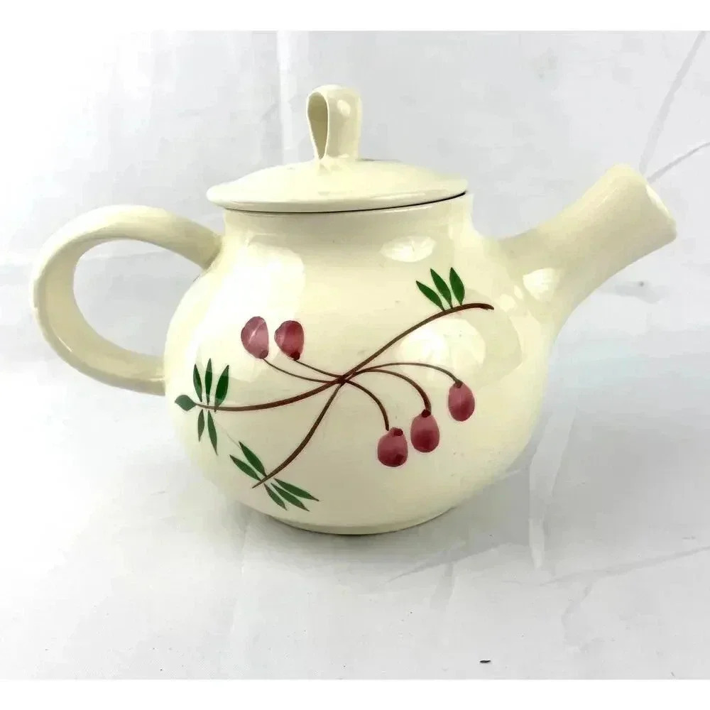 VTG‎ 1997 Holiday Teapot Handcrafted Bath & Body Works 12" X 9" Exclusive Berry